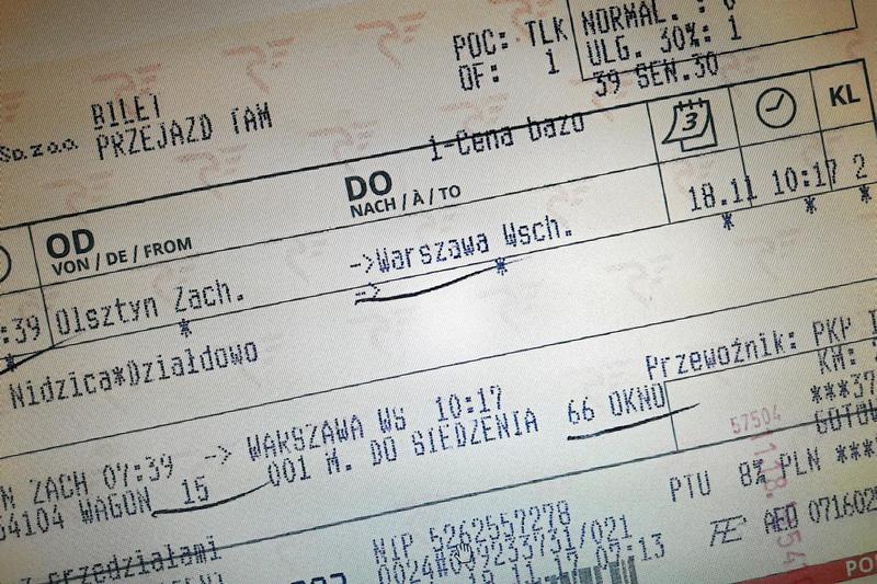 Drukowanie biletu PKP krok po kroku