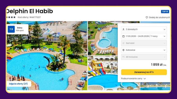 Przesiadki a czas podróży Tunezja