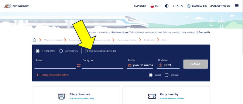 Łatwy sposób na zwrot biletu intercity bez konieczności rejestracji