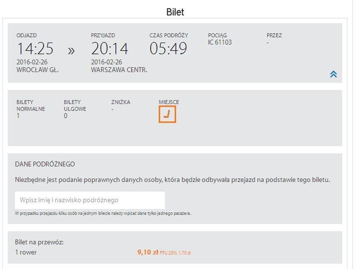 Przewóz rowerów w pociągach