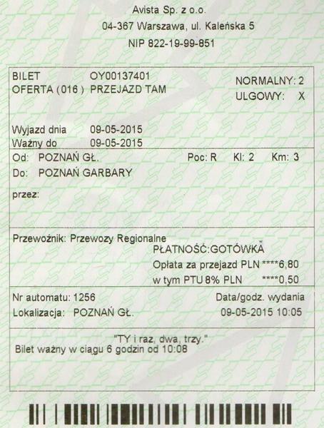 Jak odczytać bilet PKP