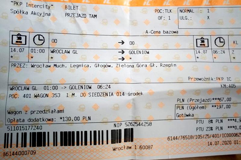 Ważność biletów PKP