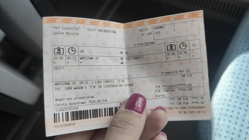 Zwrot biletów intercity