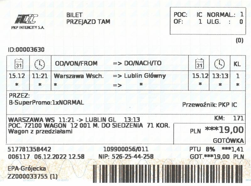 Gdzie znaleźć numer biletu PKP? Oto praktyczny przewodnik