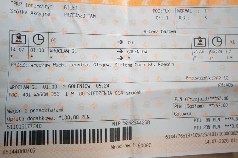 Procedura zwrotu biletów PKP